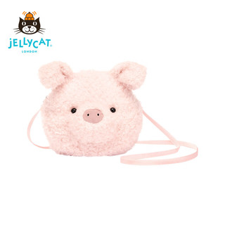 Jellycat2024新春小猪包包可爱毛绒斜挎包腰包玩具娃娃公仔 小猪包包 高19 X 宽19 CM