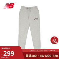 new balance 裤子男款24年冬季保暖宽松户外运动休闲裤MP41511 AG S