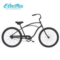 Electra 自行车男女变速24/26寸轻便舒适城市通勤脚踏车子轻量款 26寸单速黑色钢材 26英寸 单速