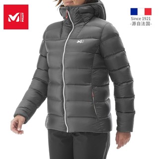 觅乐法国觅乐（MILLET） 防渗透羽绒服女轻量防风保暖连帽 MIV8023 4003 炭灰 S 4003	 炭灰