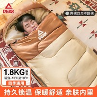 百亿补贴：PEAK 匹克 帐篷睡袋保暖男女通用冬季大户外露营加厚防寒旅行便携式睡袋1公斤