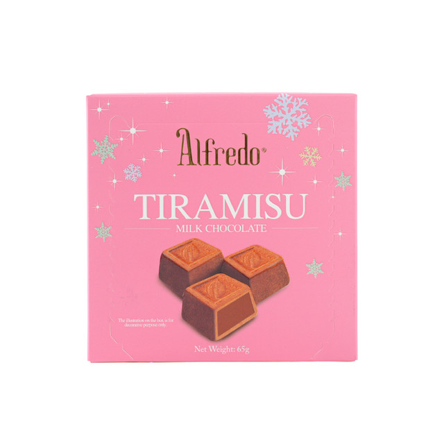 88VIP：ALFREDO 进口爱芙提拉米苏牛奶巧克力65g糖果春节年货喜糖休闲零食伴手礼