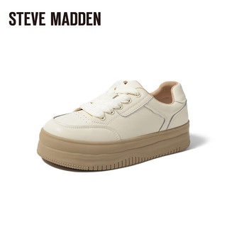 史蒂夫·马登 STEVE MADDEN /思美登2023秋季新款休闲面包鞋厚底溶解鞋女 ATHENS 米白色