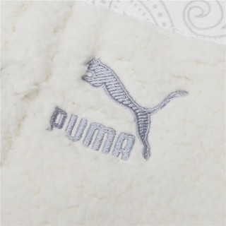 PUMA 彪马 轻复古风变形虫花纹仿羊羔绒防风立领马甲男款运动外套