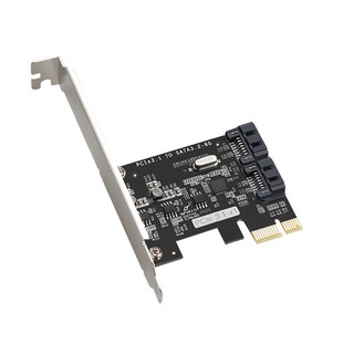 DIEWU PCIE转SATA3.0扩展卡支持NAS群晖/MAC/LINUX高速稳定可启动SSD固态 TXB116 PCI-E3.1转2口SATA3.2