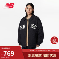 new balance 23年男款潮流百搭运动保暖棉服外套AMJ34310 BK M