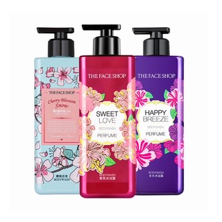 88VIP：THE FACE SHOP 沐浴露套装 (和风樱雪500ml+甜蜜爱恋500ml+浪漫邂逅500ml)