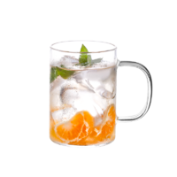 88VIP：唯铭诺 玻璃杯女果汁咖啡冷饮杯家用透明耐热带把泡茶啤酒杯