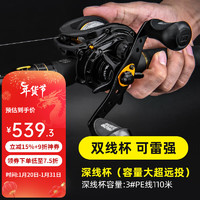 ABU GARCIA 阿布加西亚MAX4 SX水滴轮P4轻量远投路亚轮金属轮雷强微物 MAX4 SX左手摇+深线杯