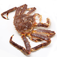 渔传播 FISHERY PROPAGATION鲜活帝王蟹单只3-3.5斤俄罗斯超大新鲜海鲜水产