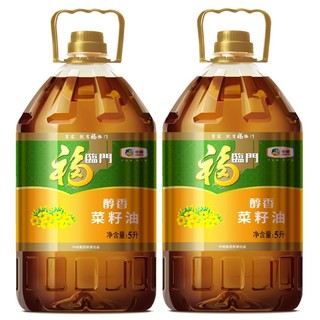 福临门 醇香菜籽油5L  家庭装食用油