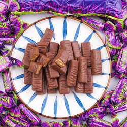 KDV 俄罗斯国家馆进口紫皮糖KDV原装夹心巧克力喜糖果年货礼盒零食品