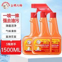 ROTHSCROOSTER 公鸡大师油污清洁剂油污克星油烟机清洗剂500ml 500ml 3瓶