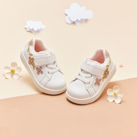戴维贝拉 女童鞋子宝宝学步鞋儿童板鞋童鞋2024春季婴儿小白鞋软底