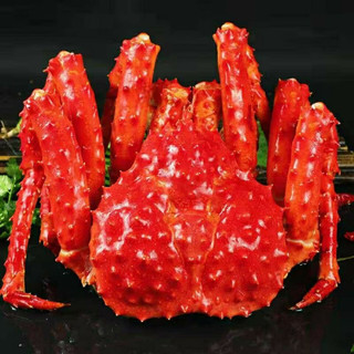 老蟹将 新鲜帝王蟹鲜活熟冻智利特大螃蟹生鲜海鲜 熟冻帝王蟹 帝王蟹4-4.4斤