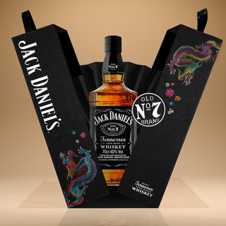 杰克丹尼 美国田纳西州调和型威士忌洋酒  700ml 新年礼盒装  年货