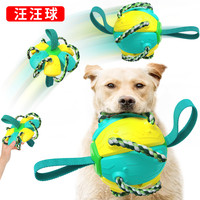 Petenjoy 佩迪熊 飞盘足球狗狗玩具宠物回弹拉力球耐咬中型犬大型犬金毛拉布拉多互动磨牙玩具用品