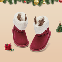 88VIP：戴维贝拉 包邮戴维贝拉儿童雪地靴2024冬季新款童鞋新年圣诞鞋子女童靴子