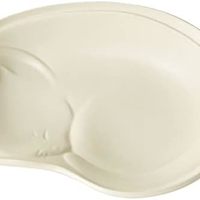 AITO 爱陶 制作所小碟子 餐盘 约11厘米 猫咪图案 奶油色 微波炉 可用洗碗机清洗 濑户烧