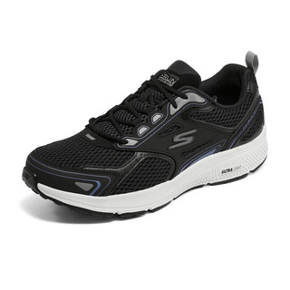 斯凯奇（Skechers）男鞋秋冬运动鞋软底休闲鞋网面跑步鞋 【黑/蓝】轻便款 41