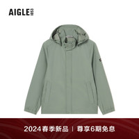 AIGLE艾高夹克冲锋衣2024年早春男士GTX WS防风透汽抗水户外 迷迭绿 AW401 S(170/88A)