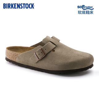 BIRKENSTOCK 勃肯 软木包头拖鞋外穿拖鞋Boston系列 灰色窄版560773 38