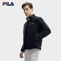 斐乐（FILA）男士棉服2024春时尚休闲基础简约保暖立领外套 传奇蓝-NV 175/96A/L