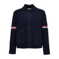 Thom Browne 奢侈品潮牌 男士 THOM BROWNE RWB 条纹衬衫夹克 Navy NUM 1