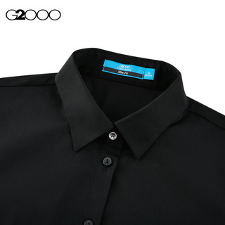 G2000G2000女装SS24商场柔软舒适弹性修身长袖衬衫 黑色修身26寸 34