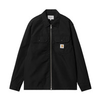 carhartt 卡哈特 男士黑色徽标翻领拉链夹克