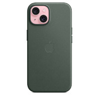 Apple 苹果 iPhone 15 专用 MagSafe 精织斜纹保护壳 - 冬青色 保护套 手机套 手机壳