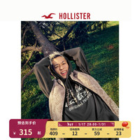 HOLLISTER24春夏美式套头透气时尚连帽衫卫衣男 356635-1 黑色 M (180/100A)