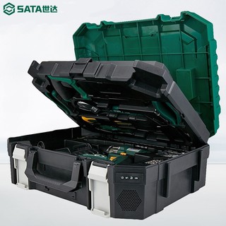 SATA世达工具套装家用工具箱五金家庭维修组合全套多功能电动安装