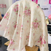 巧林儿化妆镜遮镜子布帘梳妆台镜子套罩遮盖镜子遮挡布盖镜面防尘盖布 南笙 通用镜子盖布:110*110cm