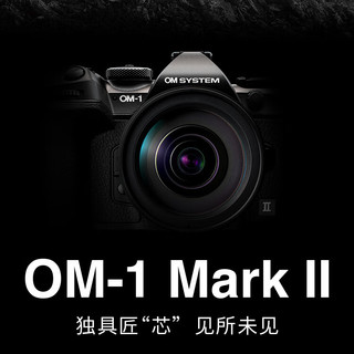 OM System 奥之心 OM-1 Mark II 4/3英寸 微单相机 黑色 12-100mm F4 PRO 单头套机