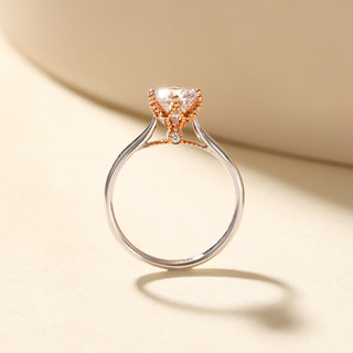 小白光 蕾蒂娅18k金钻石戒指女结婚钻 求婚新年培育钻 1克拉 蕾蒂娅系列