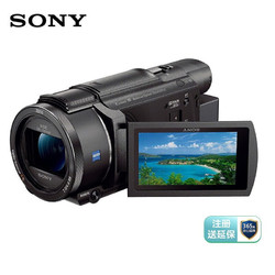 SONY 索尼 FDR-AX60 家用/直播4K数码摄像机 DV/摄影/录像 约20倍光学变焦（含256G卡+包+备电+三脚架等）