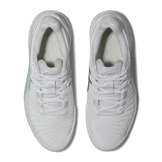 亚瑟士ASICS网球鞋女鞋透气稳定舒适运动鞋 GEL-RESOLUTION 9 白色/灰色 39.5