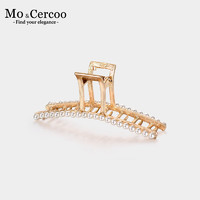 奢蔻（Cercoo）Mo&Cercoo珍珠礼赞系列大号珍珠发夹后脑勺发卡鲨鱼夹 白色