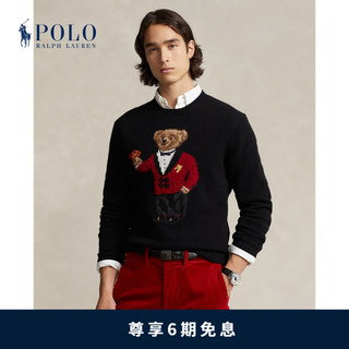 Polo Ralph Lauren 拉夫劳伦 男装 24春农历新年Polo Bear针织毛衫RL17703 001-Polo黑 S