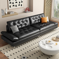 兰尼森皮艺沙发 意式轻奢真皮沙发小户型家用客厅高档直排纳帕皮沙发 2.2米多人位沙发