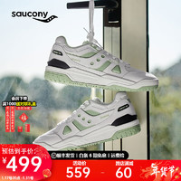 Saucony索康尼CROSS 90板鞋男24年冬季保暖运动休闲鞋子男女同款 白绿31 43