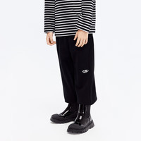 little MO&Co.亲子装 little moco童装24春装男女童松紧腰休闲卫裤束脚长裤 深灰色 110/53