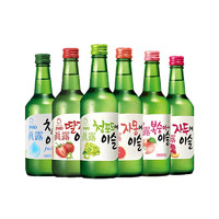88VIP：Jinro 真露 烧酒韩国进口瓶真露青葡萄味酒360ml*6女生甜酒非清酒果味酒