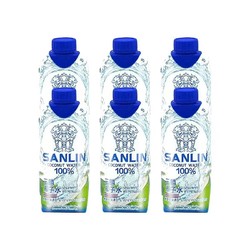 SANLIN 三麟 泰国三麟100%椰子水天然电解质NFC椰青果汁330m*6瓶
