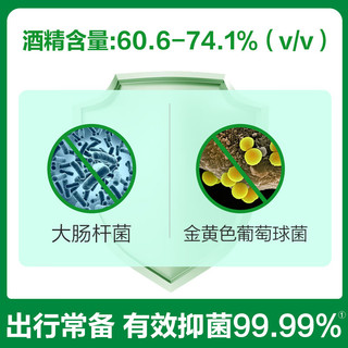 滴露（Dettol）免洗洗手液免洗手消毒凝胶儿童含酒精便携【批量采购请联系客服】 松木50ml *3+卫生湿巾10片*8包