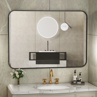ANERYA 安尔雅 浴室镜子贴墙洗手卫生间厕所梳化妆台挂墙免打孔壁挂式卫浴镜