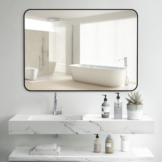 ANERYA 安尔雅 浴室镜子贴墙洗手卫生间厕所梳化妆台挂墙免打孔壁挂式卫浴镜