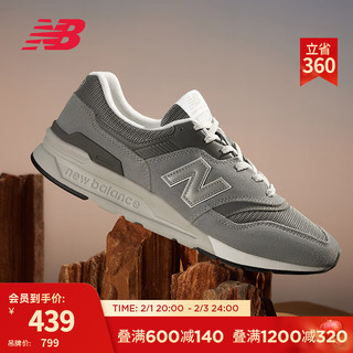 new balance 997H系列 中性休闲运动鞋 CM997HCA 灰色 42