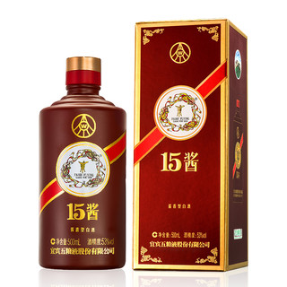 WULIANGYE 五粮液 15酱 限量版 53%vol 酱香型白酒 500ml 单瓶装